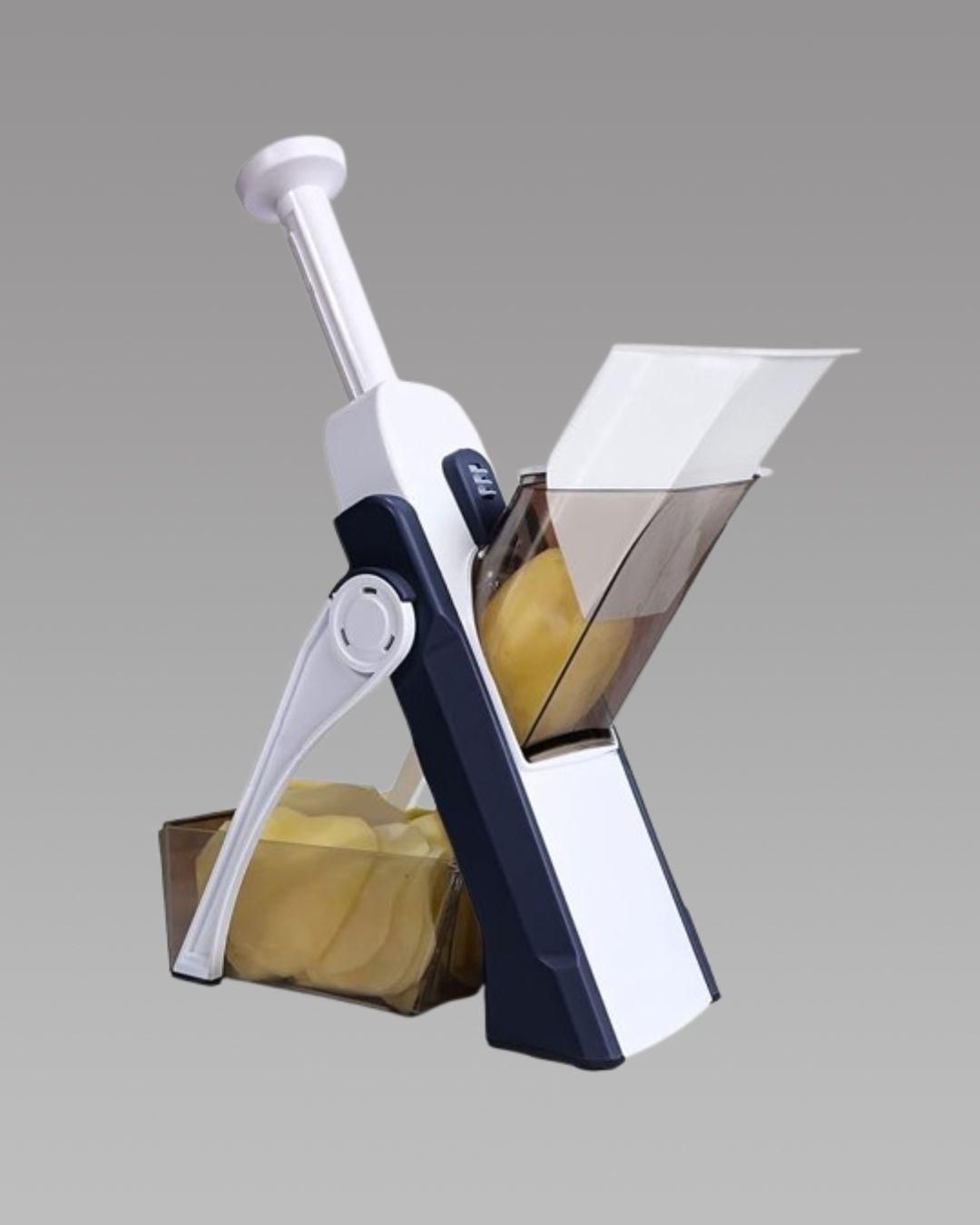 Adjustable Vegetable Slicer with Safe Blades – Stainless Steel Mandoline Cutter for Precise & Effortless Meal Prep | Thickness Control & Foldable Design - Fixitify