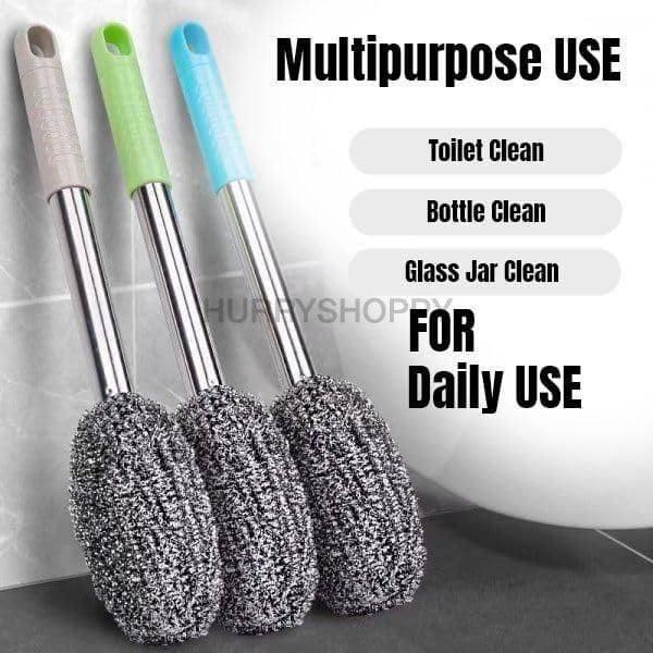 Bottle Jar Toilet Cleaner Brush Scrubber - Fixitify