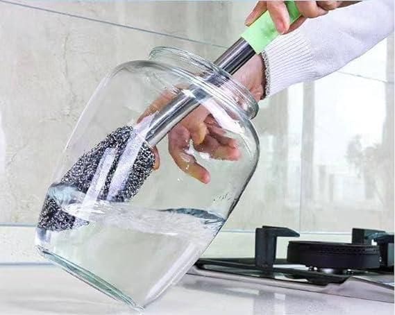 Bottle Jar Toilet Cleaner Brush Scrubber - Fixitify