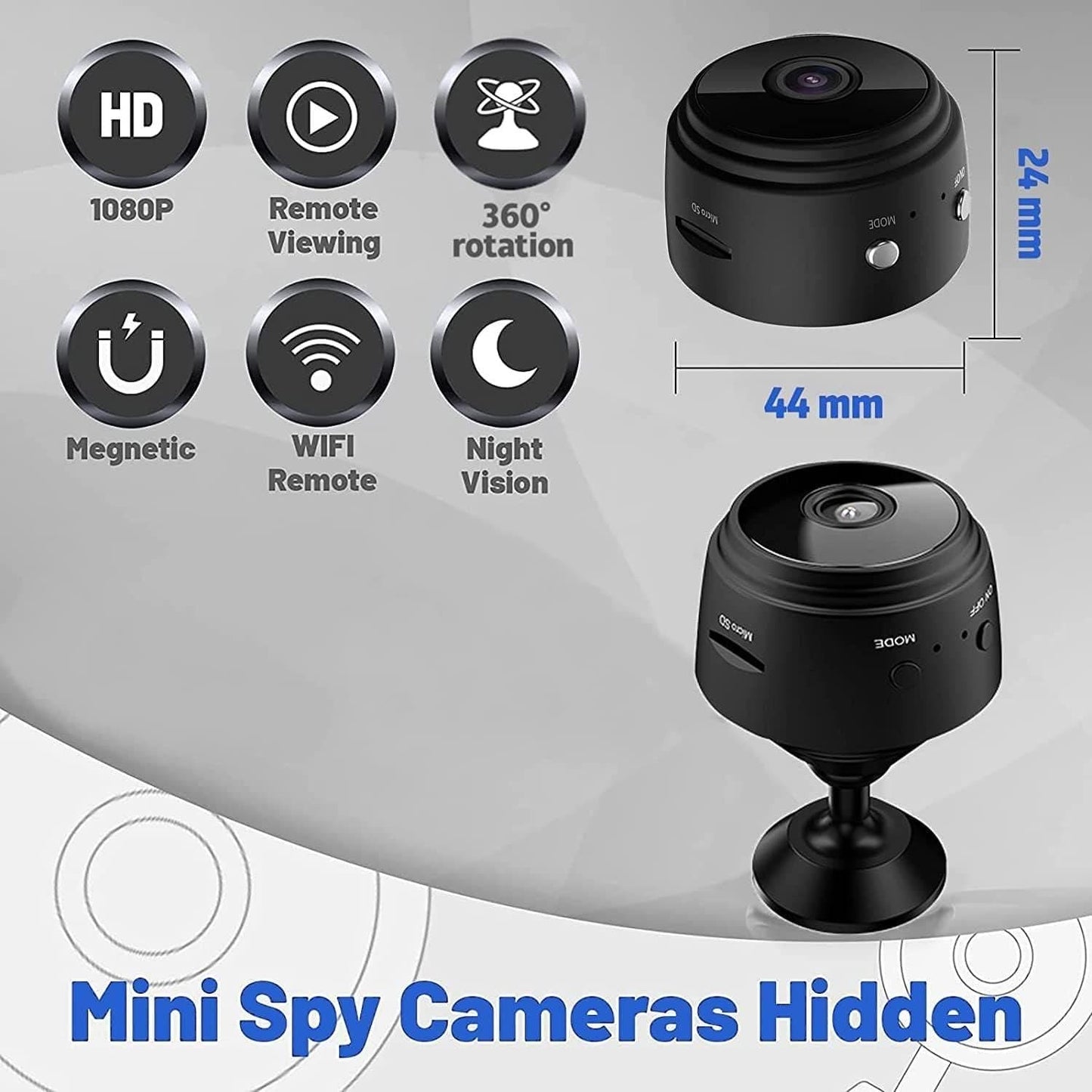 Mini Wireless WiFi ,Cameras with Indoor Video Recorder - Fixitify
