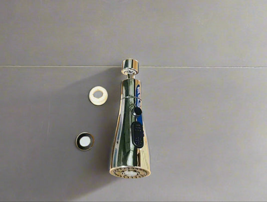 Rotating kitchen sink tap