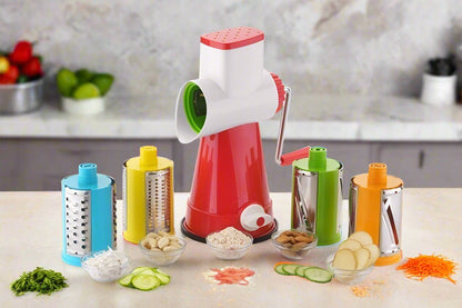 4 in 1 Rotary Drum Vegetable Grater & Slicer