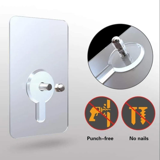 Self adhesive Wall Hooks Without the Damage – Seamless & Strong (Pack of 50)