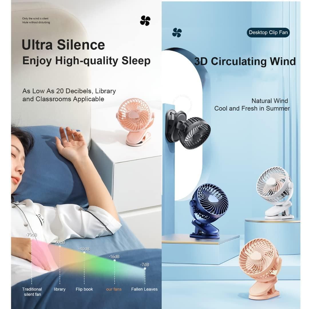 Super Airflow- Silent USB Portable Desktop Fan