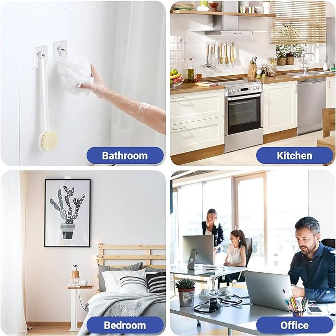Self adhesive Wall Hooks Without the Damage – Seamless & Strong