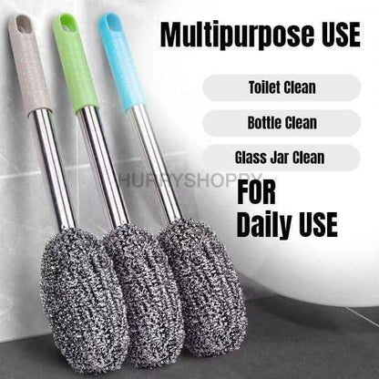 Bottle Jar Toilet Cleaner Brush Scrubber - Fixitify
