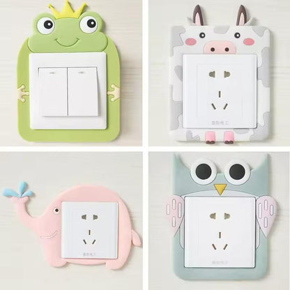 Cute Cartoon Power Socket Stickers Assorted Color (Pack of 2) - Fixitify