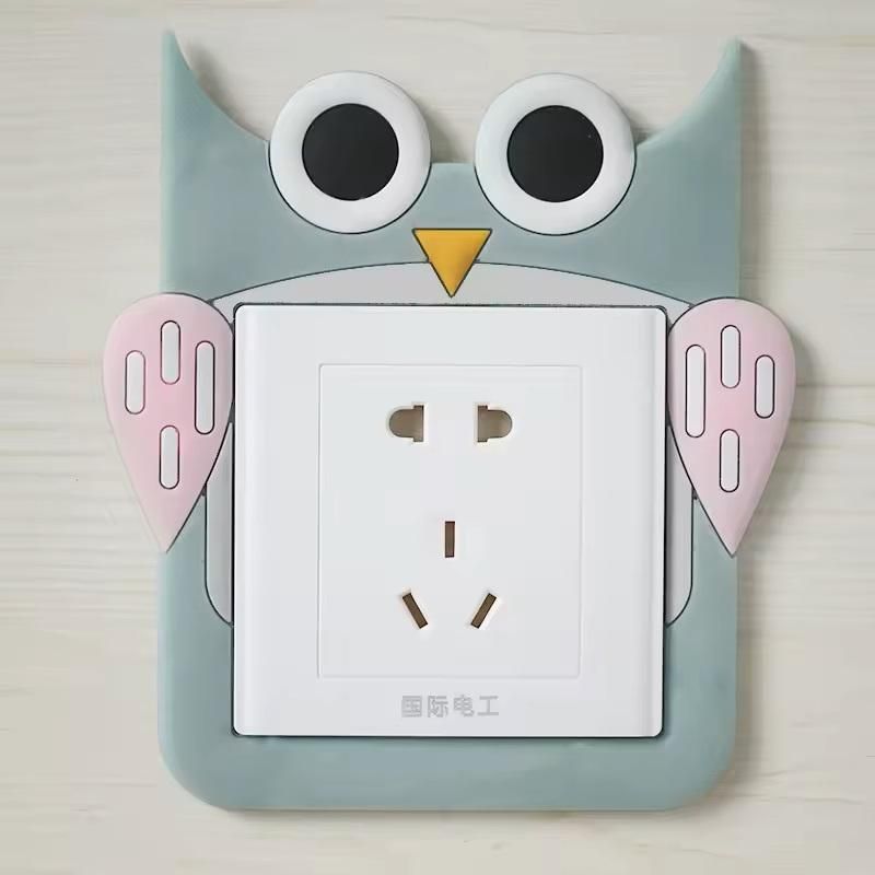 Soft Rubber Socket Stickers for Kids Room