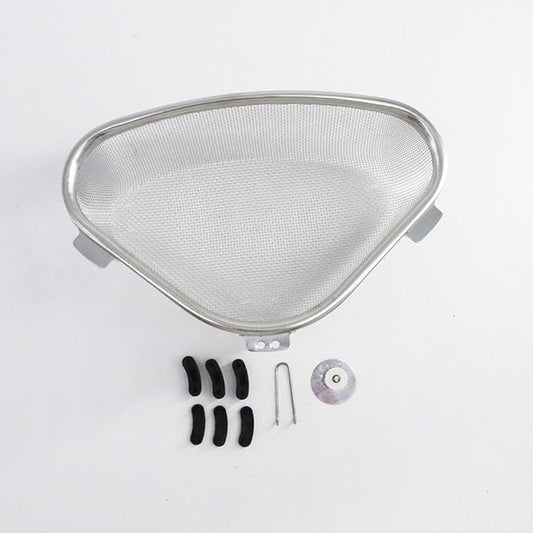 HAPCY SHOP Kitchen Triangle Sink Strainer, Corner Sink Strainer for Kitchen Waste, Vegetable, Fruits. (Silver) - Fixitify