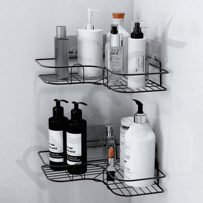 Multipurpose Self-Adhesive Corner Rack for Kitchen & Bathroom (Pack of 2) - Fixitify
